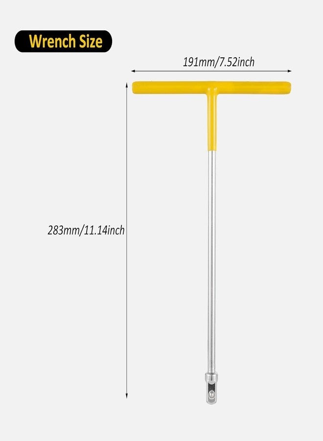 PERFECT TECH 1/2" Square Drive T Handle Wrench Spanner T Spanner Antick Tools Chrome Vanadium Steel Materials - Image 3